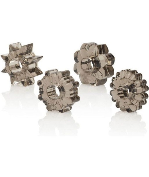 CALEXOTICS - BASIC SET 4 ANILLAS PENE TPR