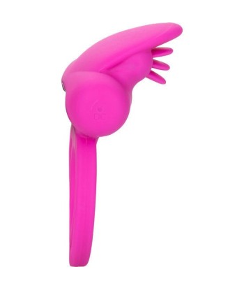 CALEXOTICS - DUAL CLIT FLICKER ENHANCER DOBLE ANILLO VIBRADOR DE SILICONA ROSA
