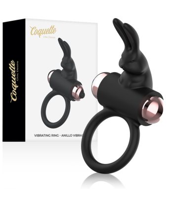 COQUETTE CHIC DESIRE - COCK RING ANILLO VIBRADOR NEGRO - GOLD