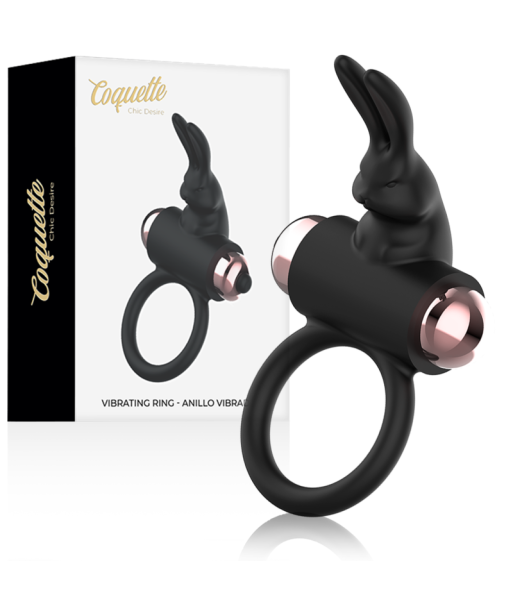 COQUETTE CHIC DESIRE - COCK RING ANILLO VIBRADOR NEGRO - GOLD COQUETTE CHIC DESIRE - COCK RING ANILLO VIBRADOR NEGRO - GOLD