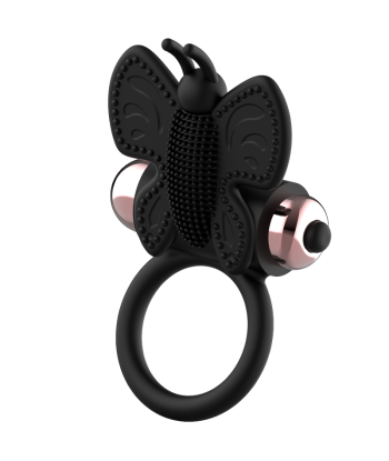 COQUETTE CHIC DESIRE - COCK RING BUTTERFLY ANILLO VIBRADOR NEGRO - GOLD
