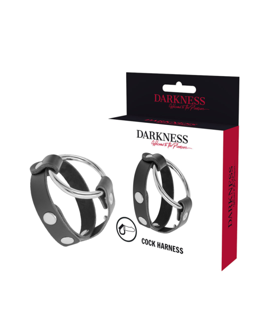 DARKNESS - ANILLO PARA PENE Y TESTÍCULOS BDSM DARKNESS - ANILLO PARA PENE Y TESTÍCULOS BDSM