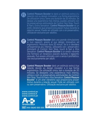 CONTROL - ANILLO VIBRADOR PLEASURE BOOSTER