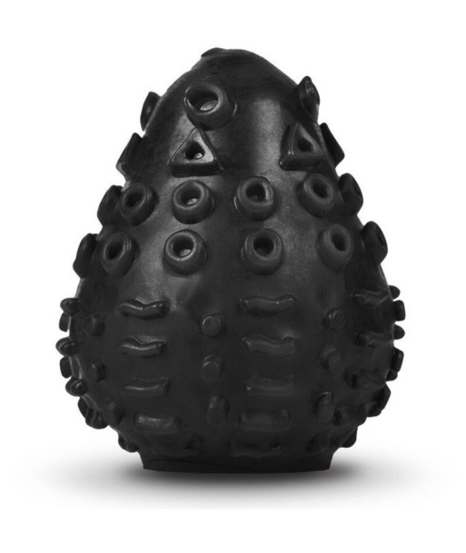 G-VIBE - HUEVO MASTURBADOR TEXTURADO REUTILIZABLE NEGRO