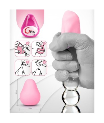 G-VIBE - HUEVO MASTURBADOR TEXTURADO REUTILIZABLE ROSA