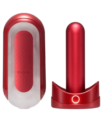 TENGA - FLIP 0 ZERO ROJO CON CALENTADOR