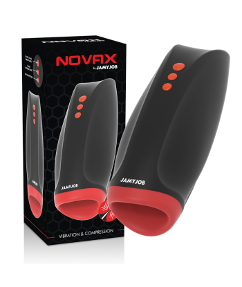 JAMYJOB - NOVAX MASTURBADOR CON VIBRACIÓN Y COMPRESIÓN