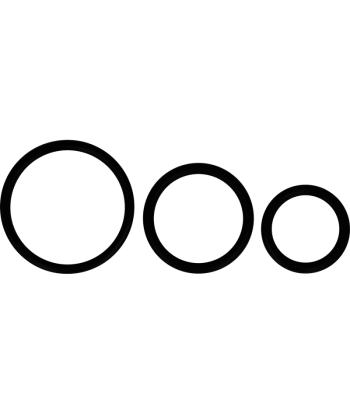 OHMAMA - SET 3 ANILLOS DE SILICONA NEGRO