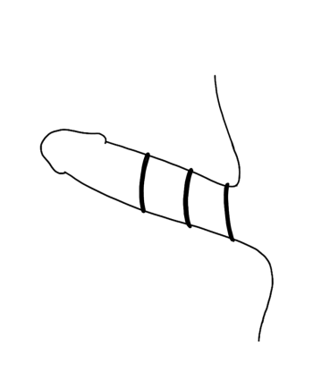 OHMAMA - SET 3 ANILLOS DE SILICONA NEGRO