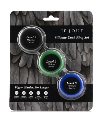 JE JOUE - SILICONE SET ANILLOS PENE DE SILICONA