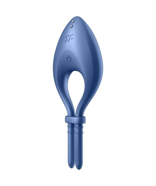 SATISFYER - BULLSEYE ANILLO VIBRADOR APP AZUL