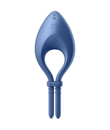SATISFYER - BULLSEYE ANILLO VIBRADOR APP AZUL