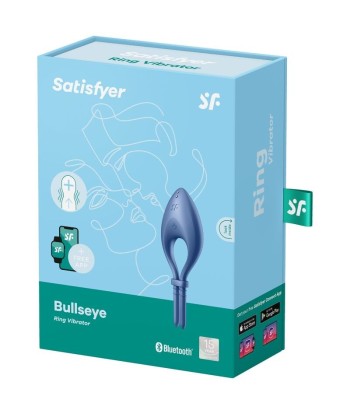 SATISFYER - BULLSEYE ANILLO VIBRADOR APP AZUL