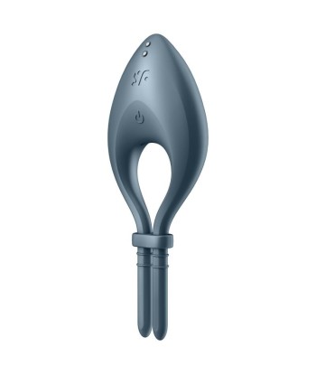 SATISFYER - BULLSEYE ANILLO VIBRADOR APP GRIS