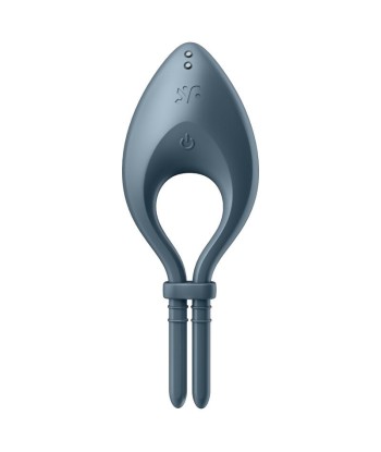 SATISFYER - BULLSEYE ANILLO VIBRADOR APP GRIS