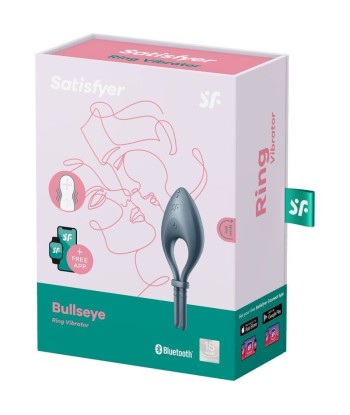 SATISFYER - BULLSEYE ANILLO VIBRADOR APP GRIS