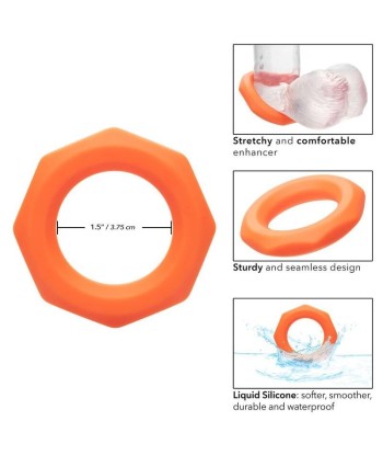 CALEXOTICS - ALPHA SEXAGON RING NARANJA