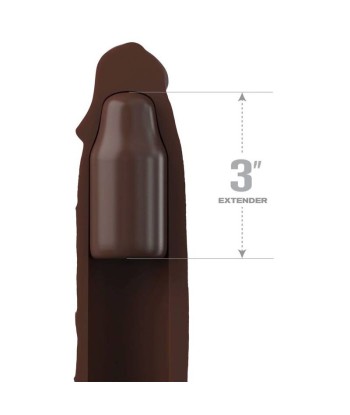 FANTASY X- TENSIONS - PIPEDREAMS SLEEVE 22,86 CM 7,62 CM PLUG BROWN