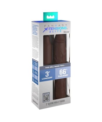 FANTASY X- TENSIONS - PIPEDREAMS SLEEVE 22,86 CM 7,62 CM PLUG BROWN