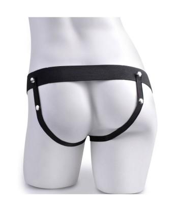 FETISH FANTASY SERIES - ARNÉS AJUSTABLE CONTROL REMOTO PENE REALÍSTICO CON TESTÍCULOS RECARGABLE Y VIBRADOR 15 CM