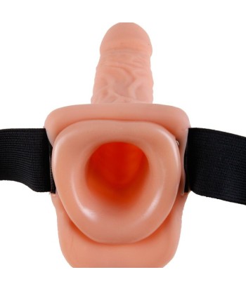 FETISH FANTASY SERIES - ARNÉS AJUSTABLE CONTROL REMOTO PENE REALÍSTICO CON TESTÍCULOS 17.8 CM