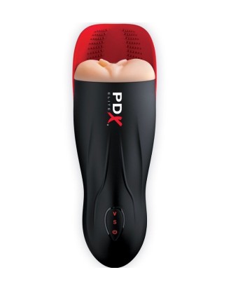 PDX ELITE - MASTURBADOR STROKER FUCK-O-MATIC VAGINA DOBLE VIBRACIÓN PENE and TESTÍCULOS