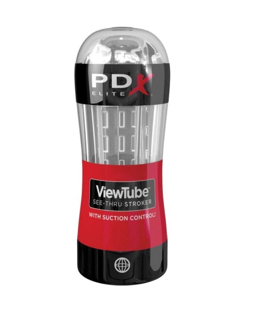 PDX ELITE - MASTURBADOR STROKER VIEWTUBE CONTROL ONDAS ESTIMULADORAS TRANSPARENTE