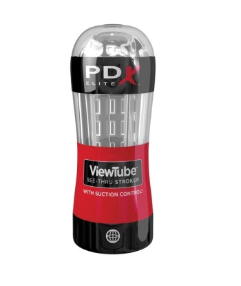 PDX ELITE - MASTURBADOR STROKER VIEWTUBE CONTROL ONDAS ESTIMULADORAS TRANSPARENTE