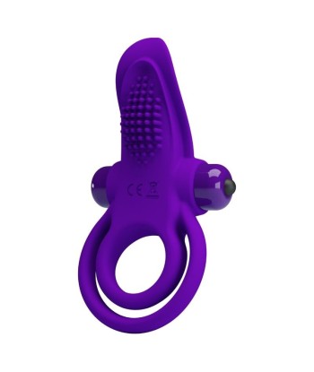PRETTY LOVE - ANILLO VIBRADOR PARA PENE MORADO