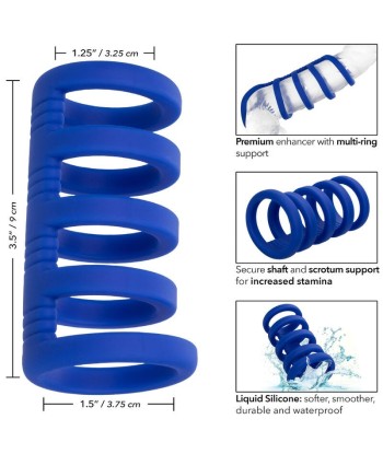 CALEXOTICS - ADMIRAL JAULA XTREME PARA PENE AZUL