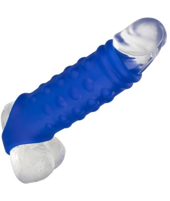 CALEXOTICS - ADMIRAL BEADED FUNDA PENE SILICONA LÍQUIDA AZUL