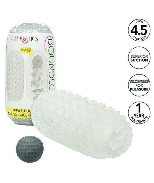 CALEXOTICS - BOUNDLESS STROKER BLANDO REVERSIBLE GRIS