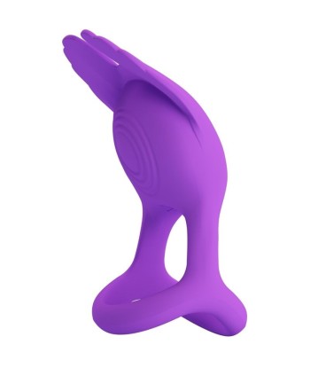 PRETTY LOVE - SILAS ANILLO VIBRADOR 7 VIBRACIONES SILICONA LILA