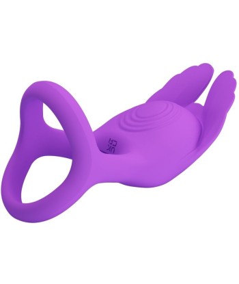 PRETTY LOVE - SILAS ANILLO VIBRADOR 7 VIBRACIONES SILICONA LILA