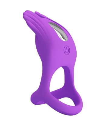 PRETTY LOVE - SILAS ANILLO VIBRADOR 7 VIBRACIONES SILICONA LILA