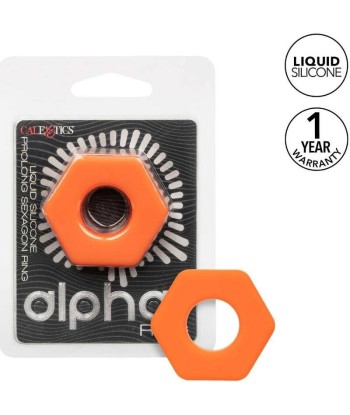 CALEXOTICS - ALPHA ANILLO PROLONG SEXGONO NARANJA