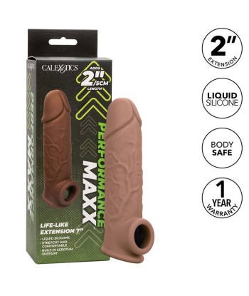 CALEXOTICS - PERFORMANCE MAXX EXTENSIÓN REALISTA 7 PIEL MORENO