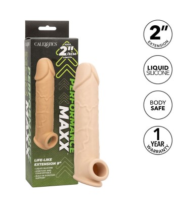 CALEXOTICS - PERFORMANCE MAXX EXTENSIÓN REALISTA 8 PIEL CLARO