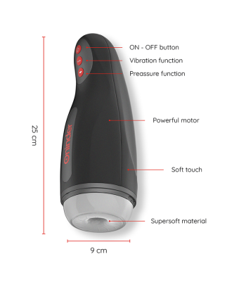 ONINDER - SEOUL MASTURBADOR MASCULINO DE COMPRESION Y VIBRACIÓN - APP GRATUITA