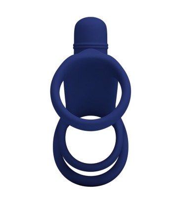 PRETTY LOVE - ELISH ANILLO VIBRADOR CON EXTENSIÓN AZUL