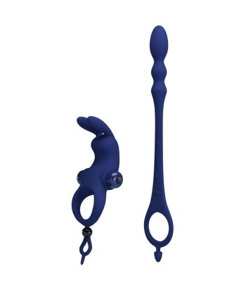 PRETTY LOVE - AYAD ANILLO VIBRADOR RABBIT CON PLUG AZUL