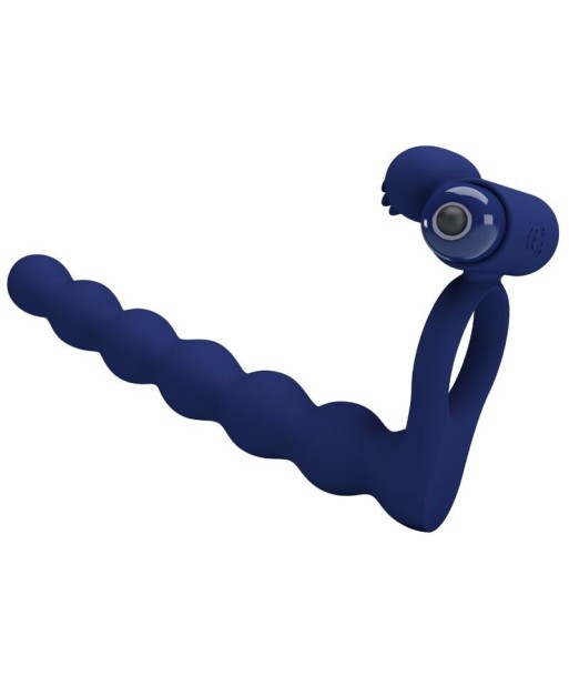PRETTY LOVE - AJMAL ANILLO VIBRADOR CON PLUG AZUL PRETTY LOVE - AJMAL ANILLO VIBRADOR CON PLUG AZUL