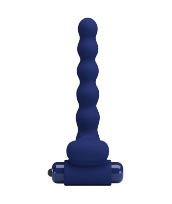 PRETTY LOVE - AJMAL ANILLO VIBRADOR CON PLUG AZUL
