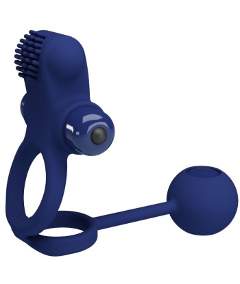 PRETTY LOVE - REMINGTON DOBLE ANILLO VIBRADOR CON PLUG AZUL
