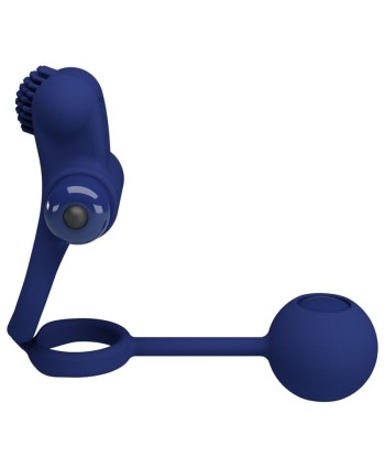 PRETTY LOVE - REMINGTON DOBLE ANILLO VIBRADOR CON PLUG AZUL