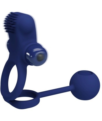 PRETTY LOVE - REMINGTON DOBLE ANILLO VIBRADOR CON PLUG AZUL