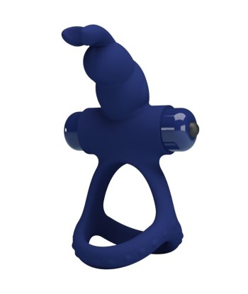 PRETTY LOVE - LUCHITO DOBLE ANILLO VIBRADOR RABBIT AZUL