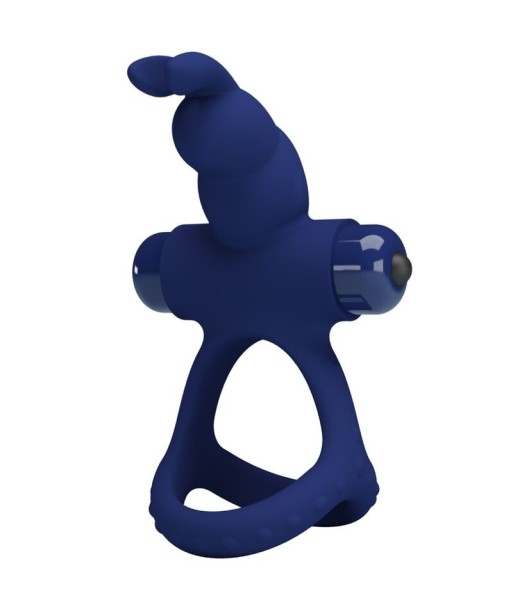 PRETTY LOVE - LUCHITO DOBLE ANILLO VIBRADOR RABBIT AZUL PRETTY LOVE - LUCHITO DOBLE ANILLO VIBRADOR RABBIT AZUL