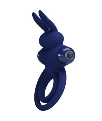 PRETTY LOVE - DAREY DOBLE ANILLO VIBRADOR RABBIT AZUL