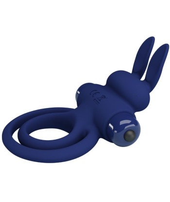 PRETTY LOVE - DAREY DOBLE ANILLO VIBRADOR RABBIT AZUL